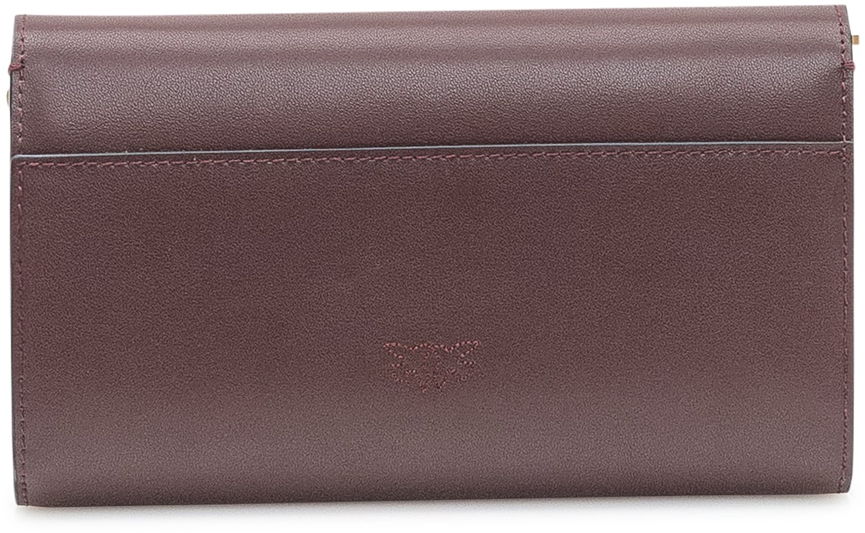 Pinko Portafoglio Bordeaux Con Logo Love Birds Pinko Bruin