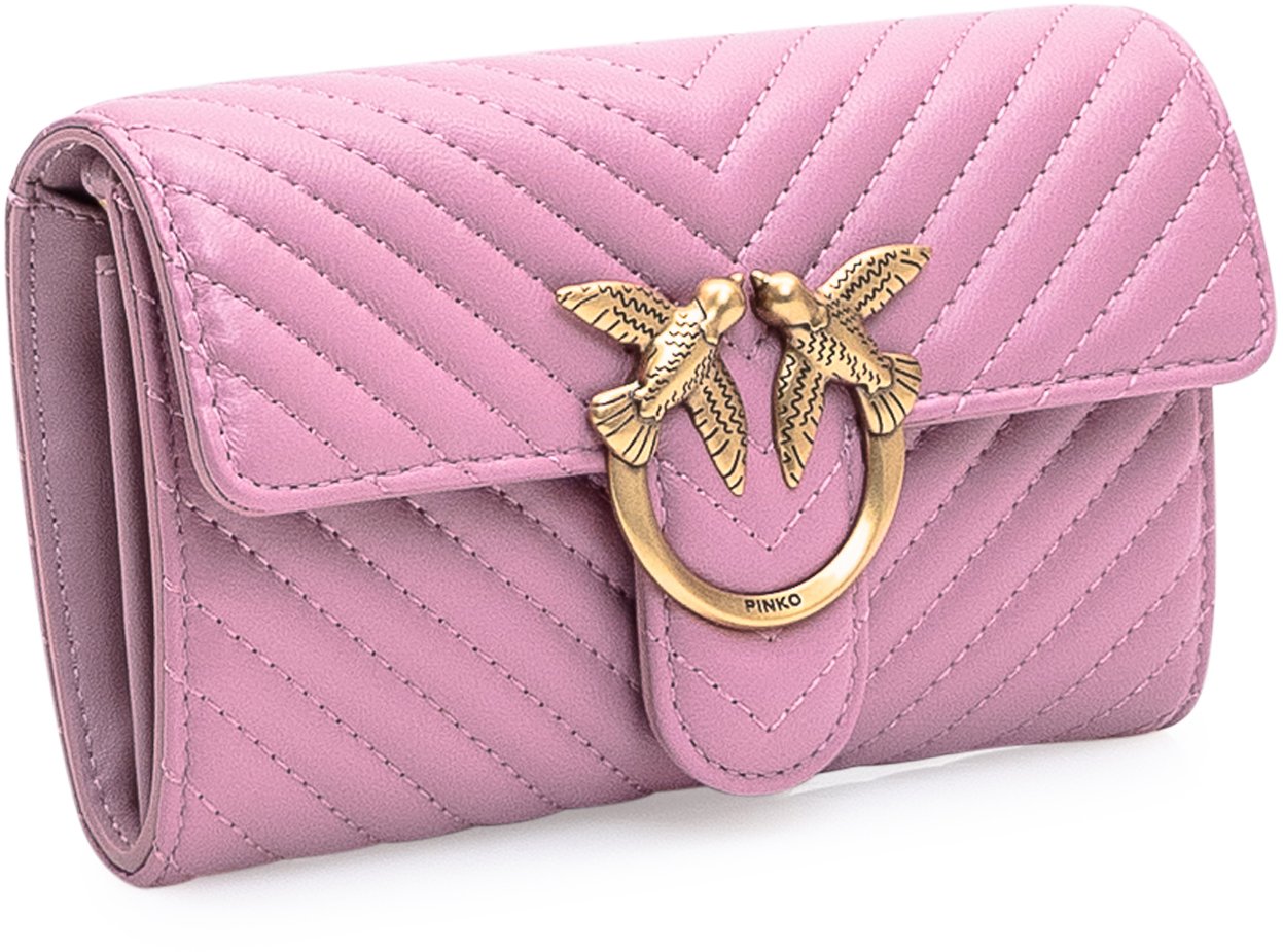 Pinko Portafoglio Love One Roze