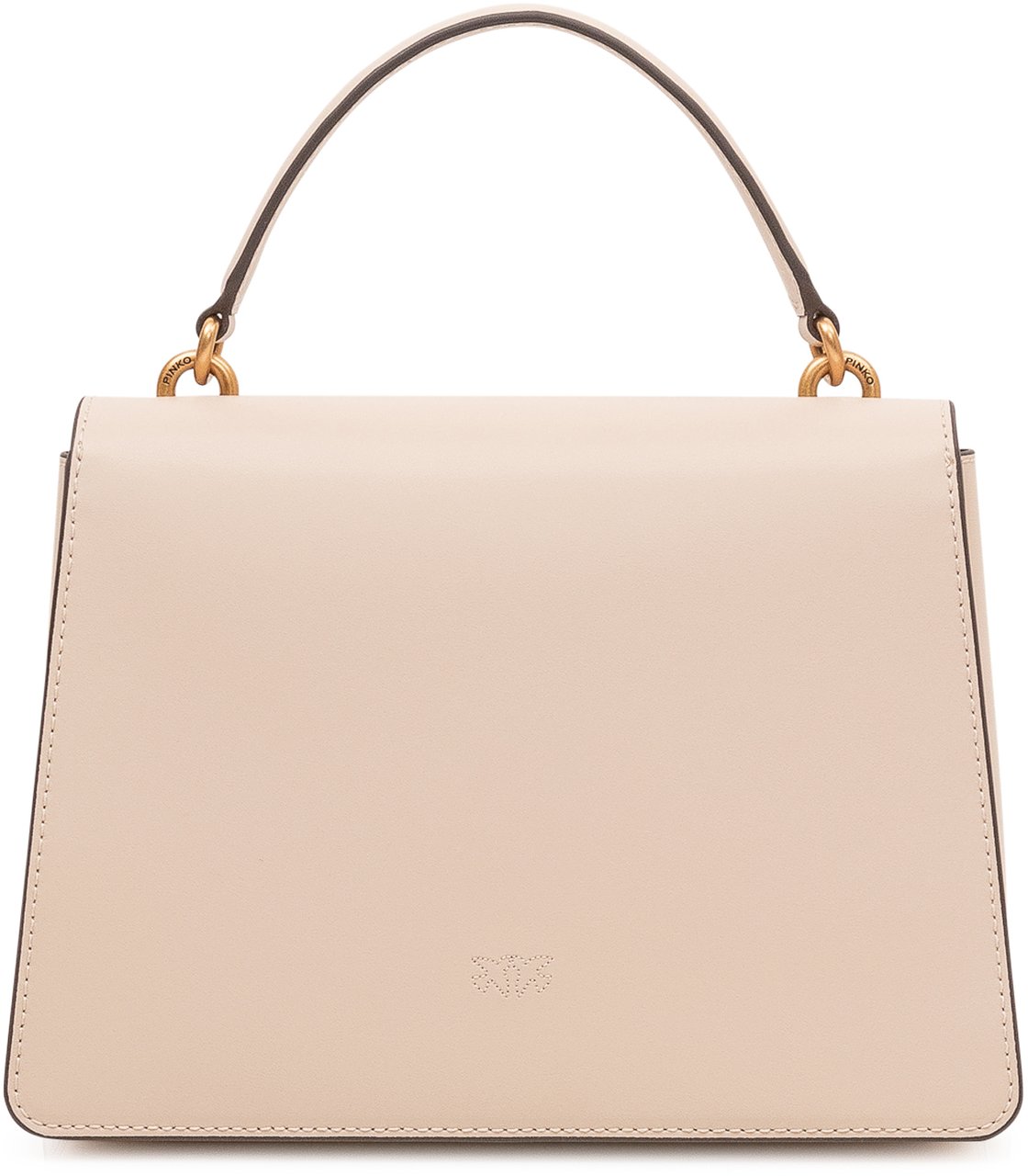 Pinko Borsa Love One Top Handle con Patta e Manico Beige