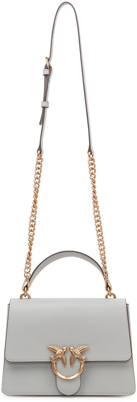 Pinko Borsa Love One Top Handle con Patta e Manico Lichtgrijs
