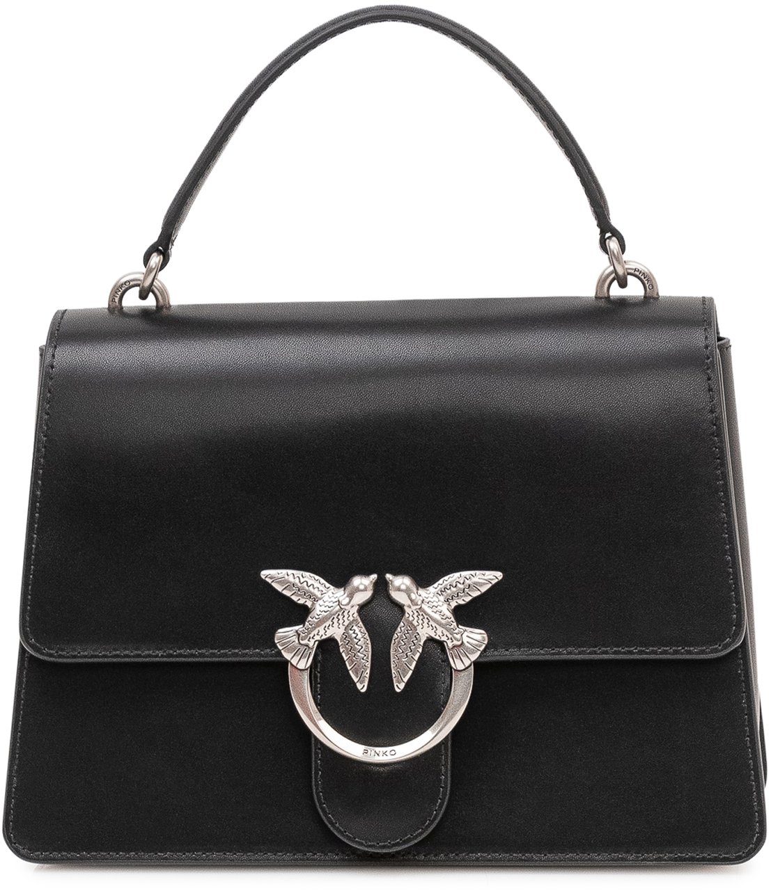 Pinko Borsa Love One Top Handle con Patta e Manico Zwart