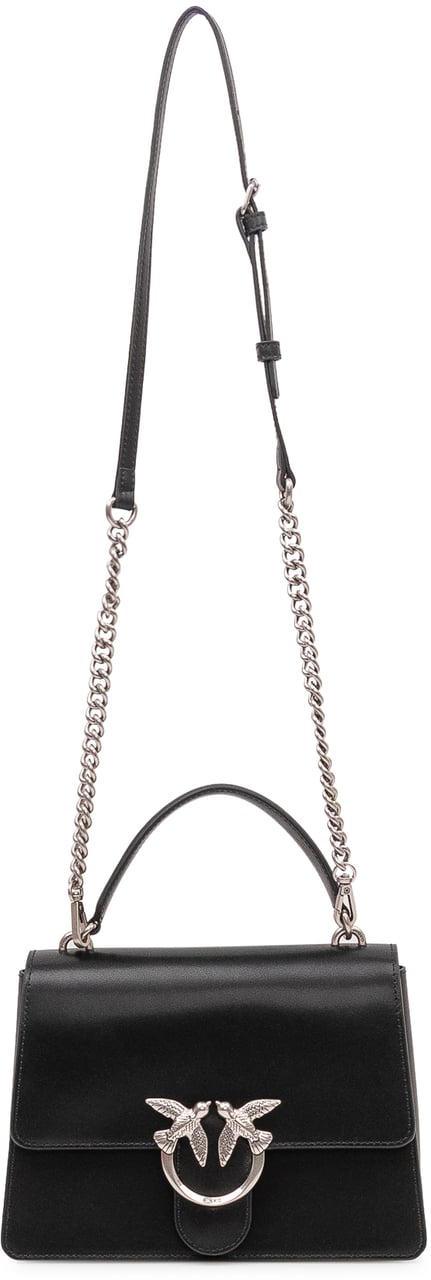 Pinko Borsa Love One Top Handle con Patta e Manico Zwart