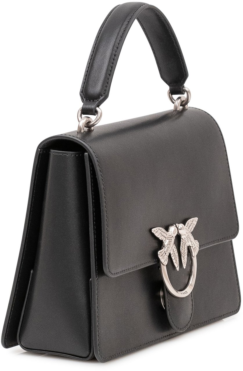 Pinko Borsa Love One Top Handle con Patta e Manico Zwart