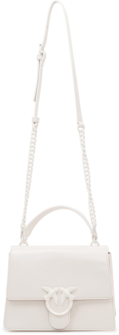 Pinko Borsa Love One Top Handle con Patta e Manico Wit