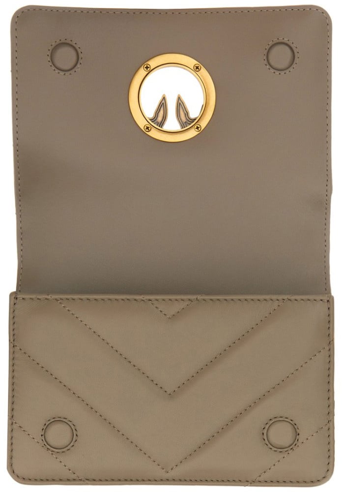 Pinko Click Mini "Love" Bag Bruin
