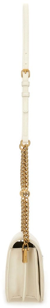 Pinko Click Mini "Love" Bag Neutraal