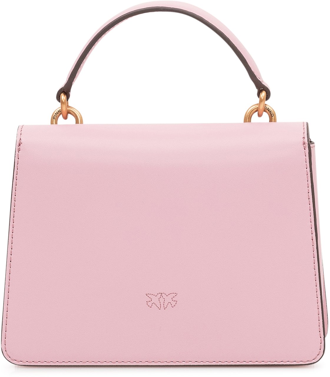 Pinko Borsa Love One Top Handle con Patta e Manico Roze