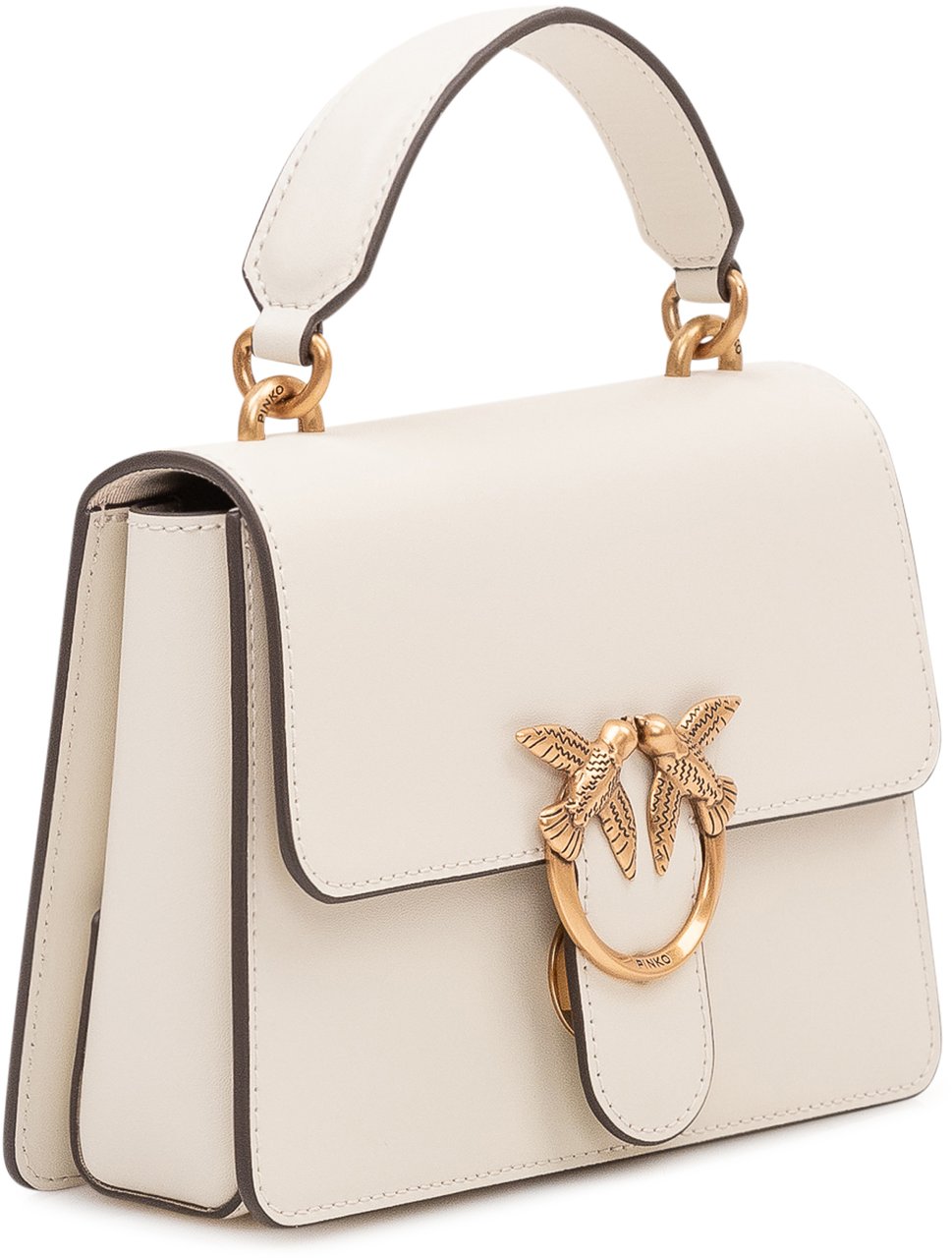 Pinko Borsa Love One Top Handle con Patta e Manico Wit