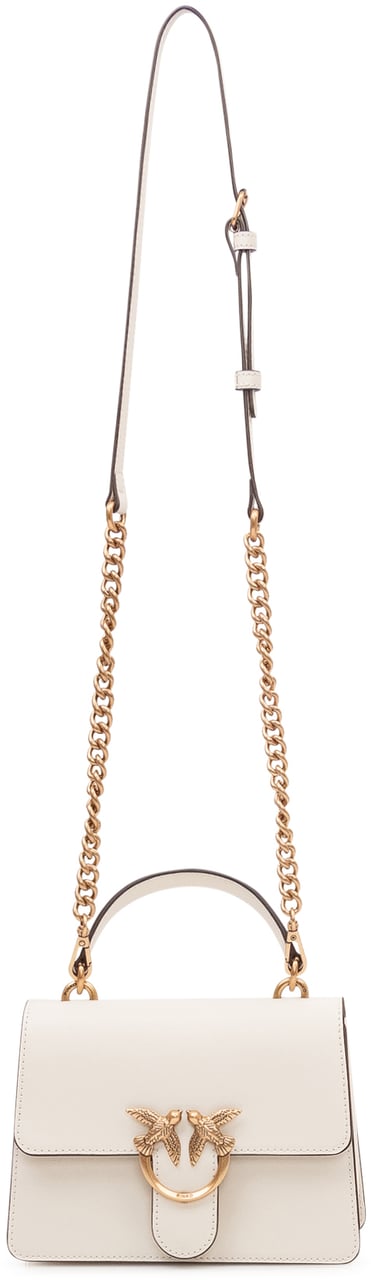 Pinko Borsa Love One Top Handle con Patta e Manico Wit