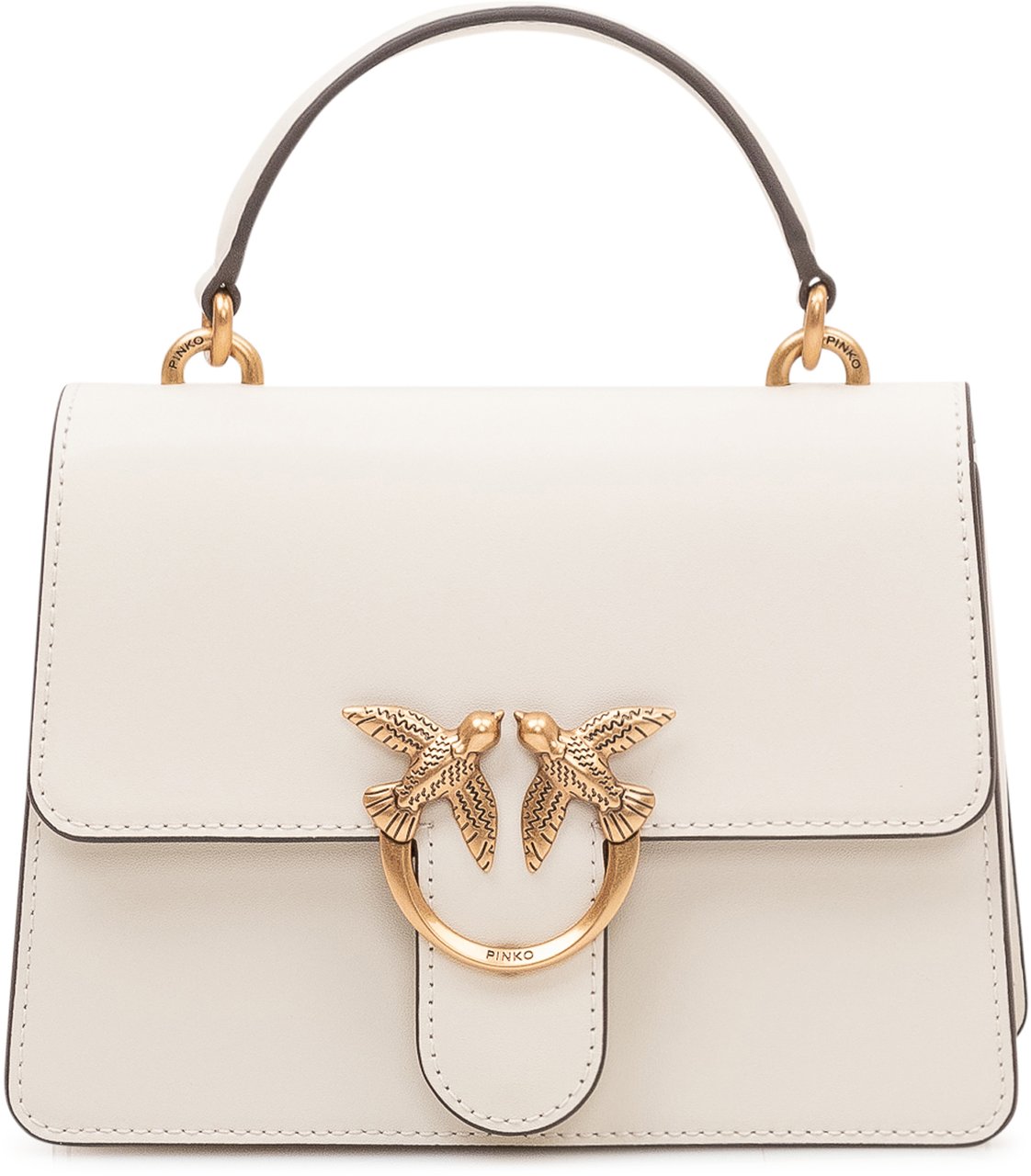 Pinko Borsa Love One Top Handle con Patta e Manico Wit