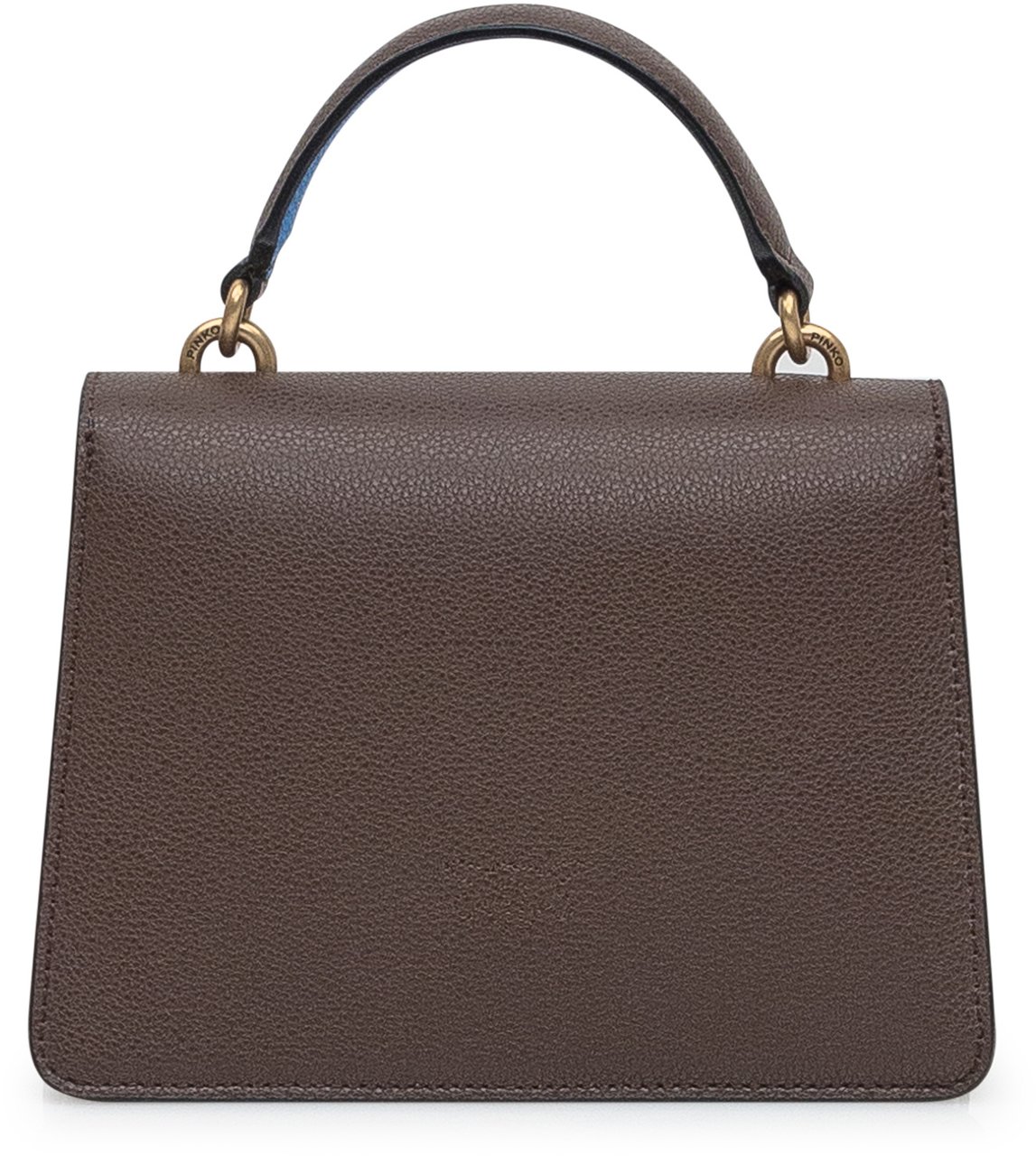 Pinko Pinko Borsa Love Mini Icon in Pelle Marrone Bruin