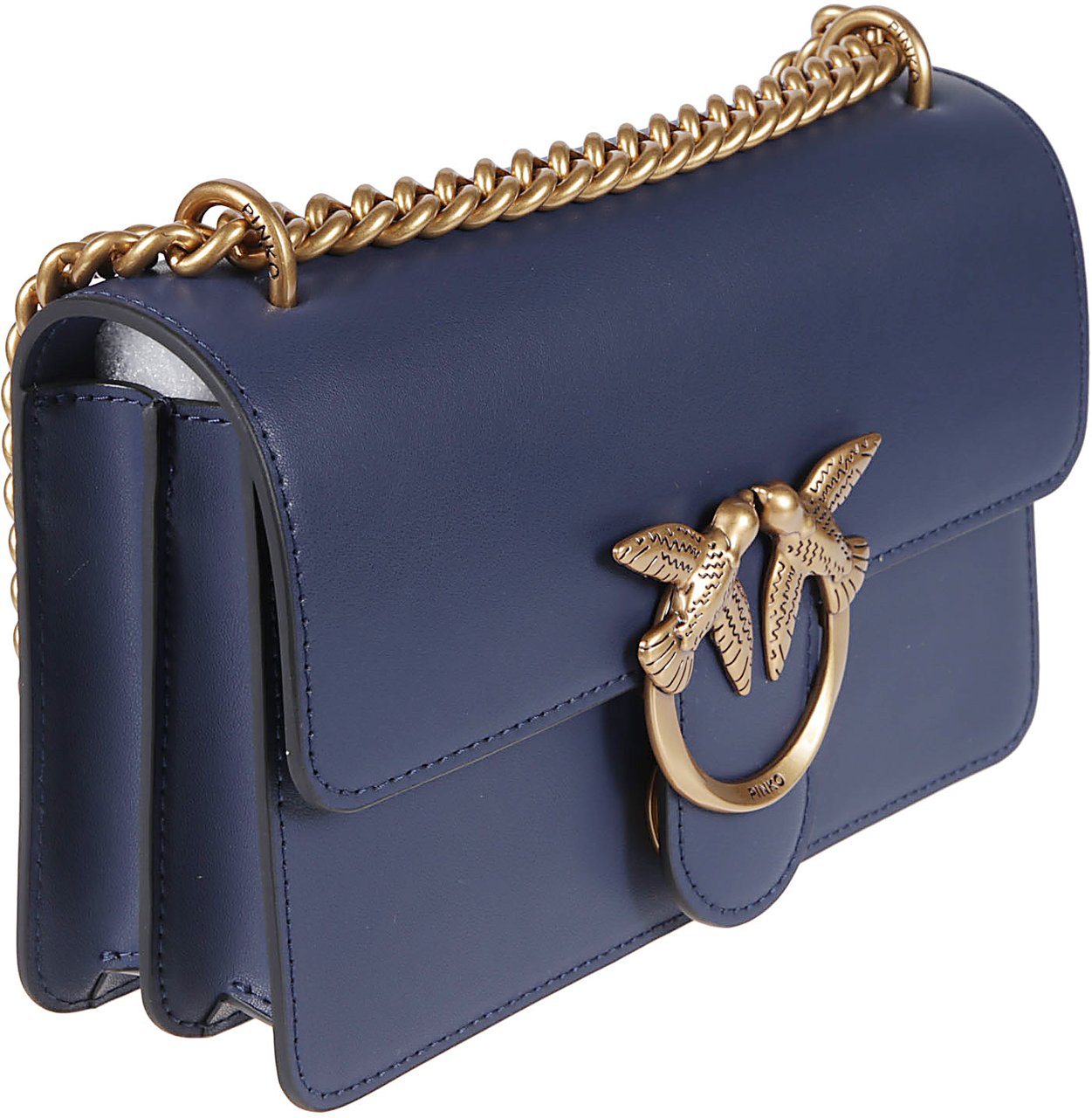 Pinko Love One Mini Bag Blue Blauw