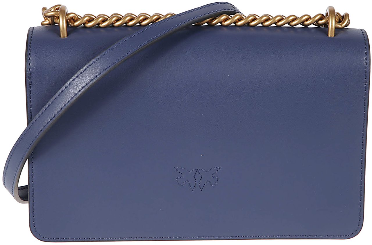 Pinko Love One Mini Bag Blue Blauw