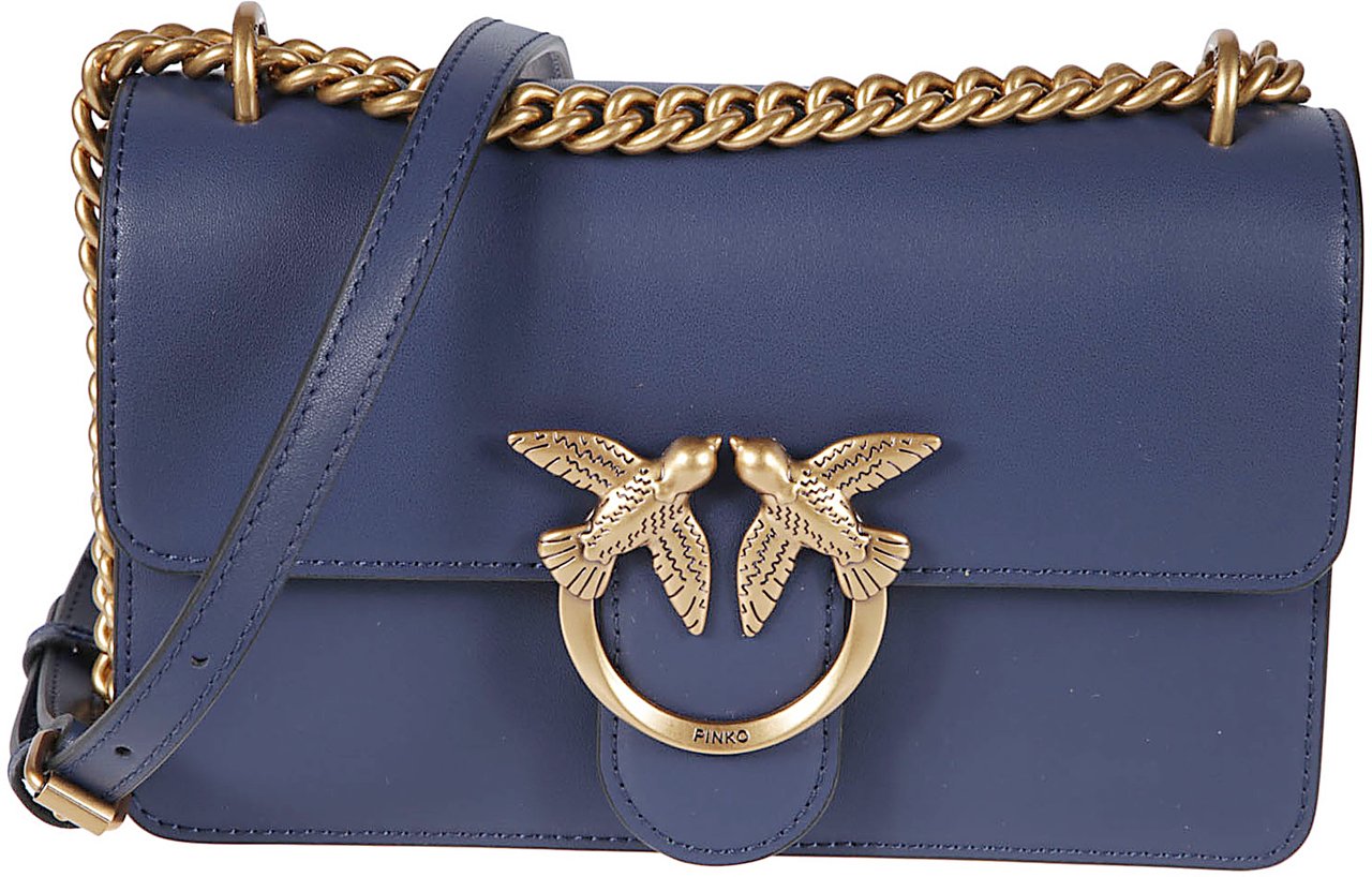Pinko Love One Mini Bag Blue Blauw