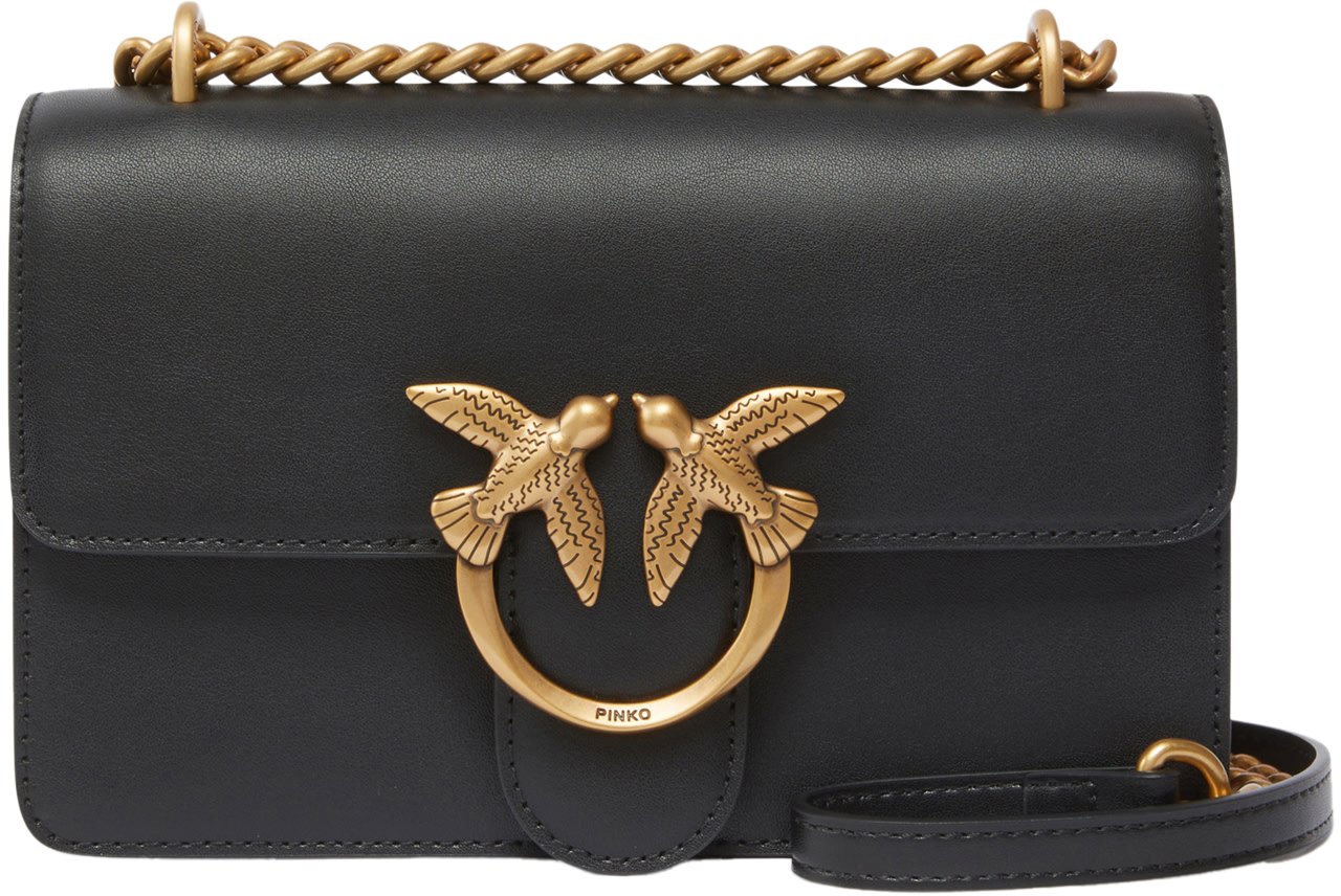Pinko Bags Neroantique Gold Goud