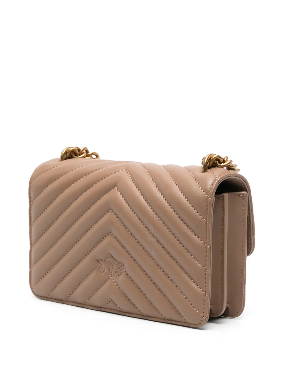 Pinko Love One Mini Dc Biscotto Zenzero-Antique Gold Beige