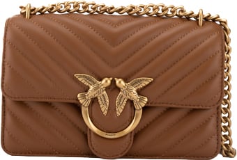 Pinko Bags Marrone Leoneantique Gold Bruin