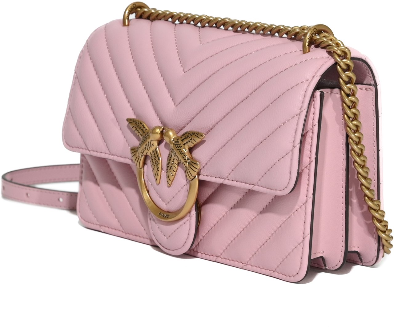 Pinko Bags Rosa Chiaroantique Gold Roze
