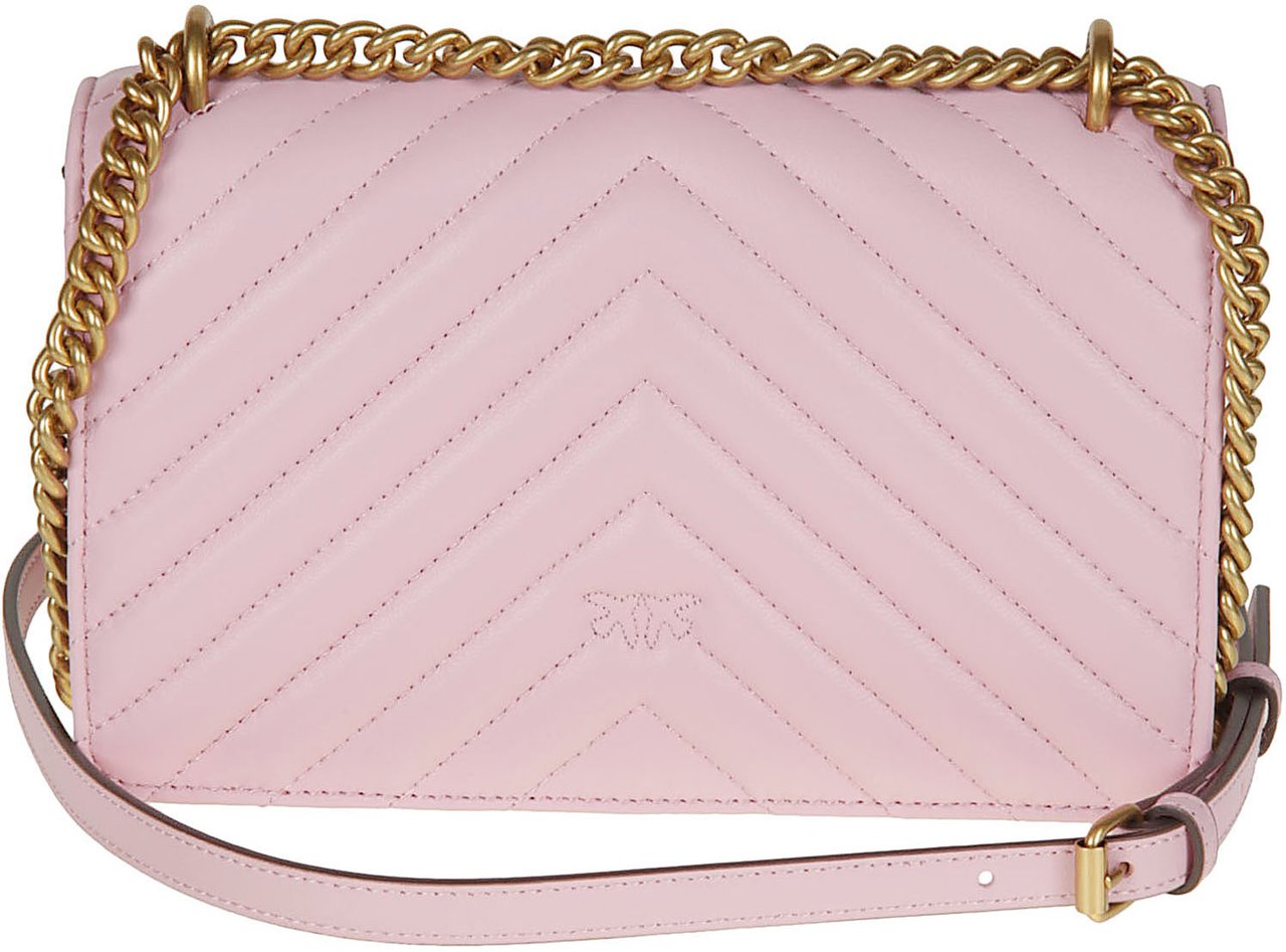 Pinko Love One Mini Simply Bag Pink Roze