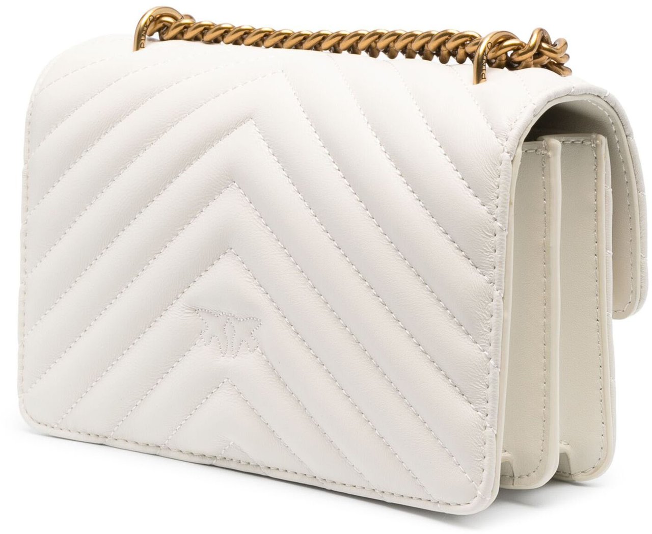 Pinko Bags Bianco Setaantique Gold Goud