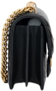 Pinko Love One Mini Dc Nero-Antique Gold Zwart