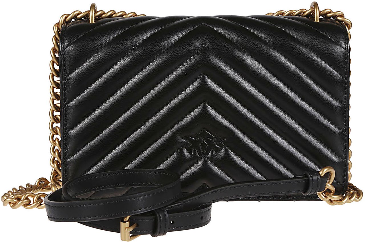 Pinko Love One Mini Simply Bag Black Zwart