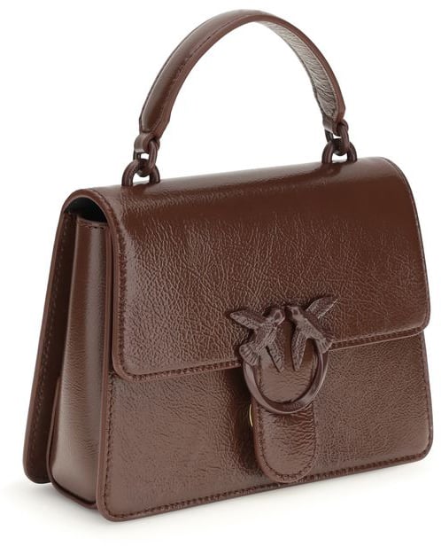 Pinko PINKO Brown Goatskin Handbag Roze