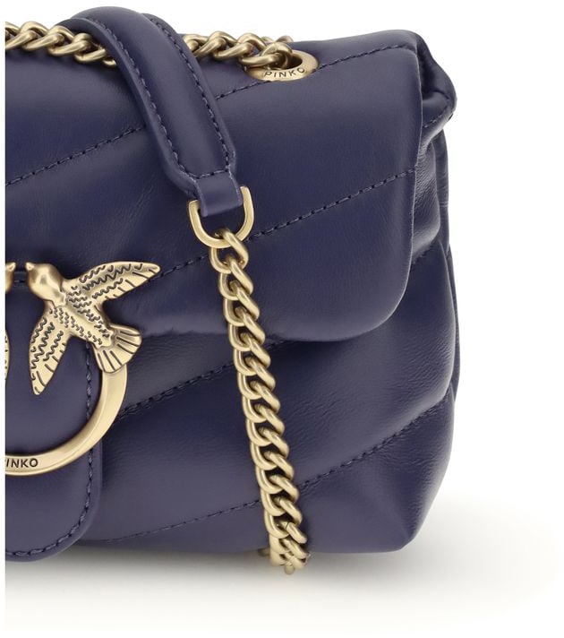 Pinko PINKO Multicolor Calf Leather Bos Taurus Shoulder Bag Roze