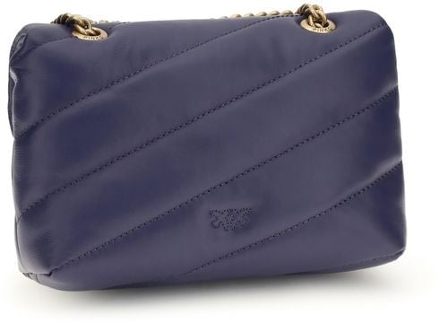 Pinko PINKO Multicolor Calf Leather Bos Taurus Shoulder Bag Roze