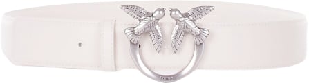 Pinko Belts Bianco Silver Wit