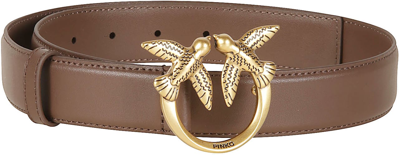 Pinko Love Berry Belt Brown Bruin