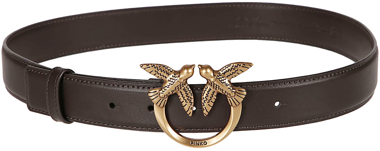 Pinko Love Berry Belt Brown Bruin