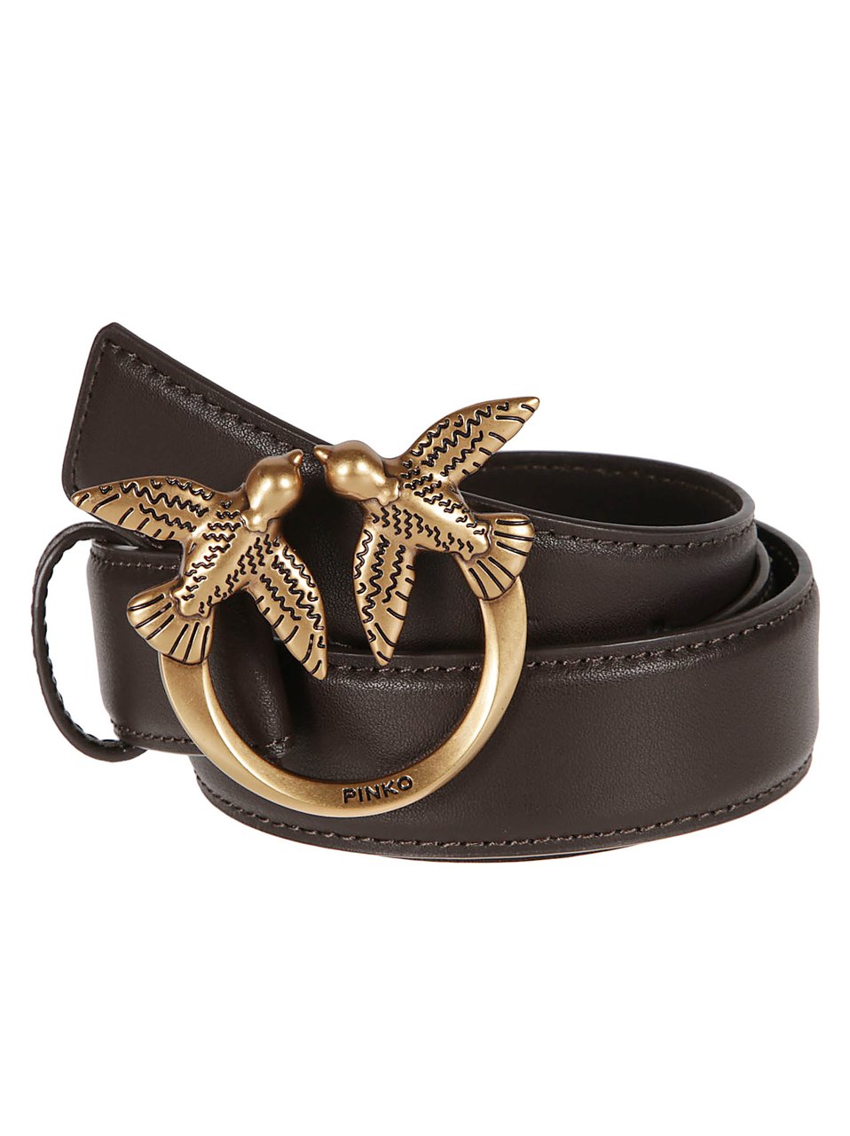 Pinko Love Berry Belt Brown Bruin