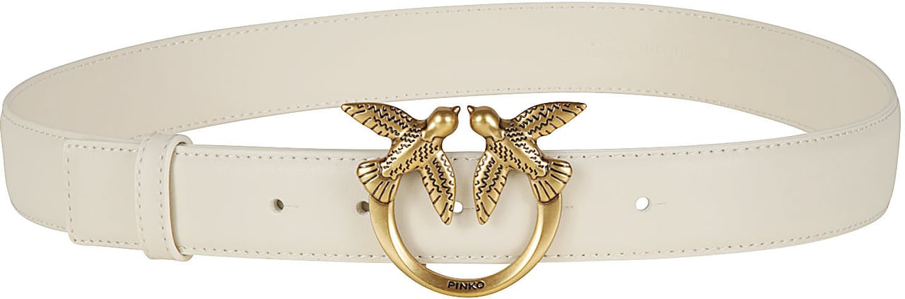 Pinko Love Berry Belt White Wit