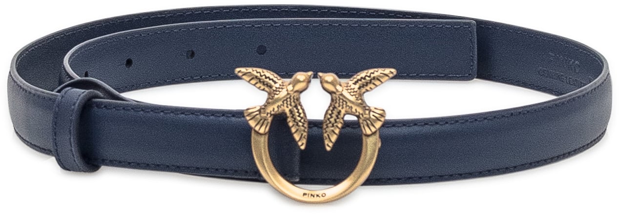 Pinko Cintura Pinko blu con fibbia Blauw