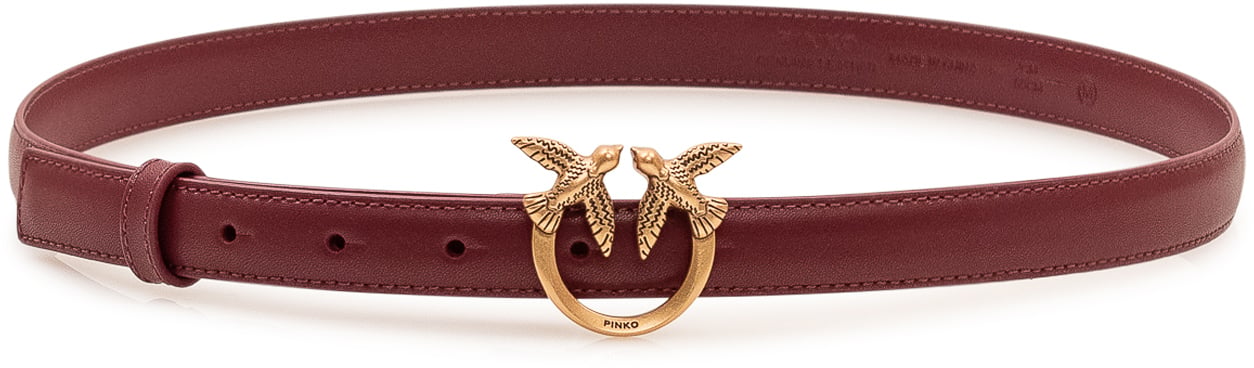 Pinko Love Berry Cintura Sottile Maroon