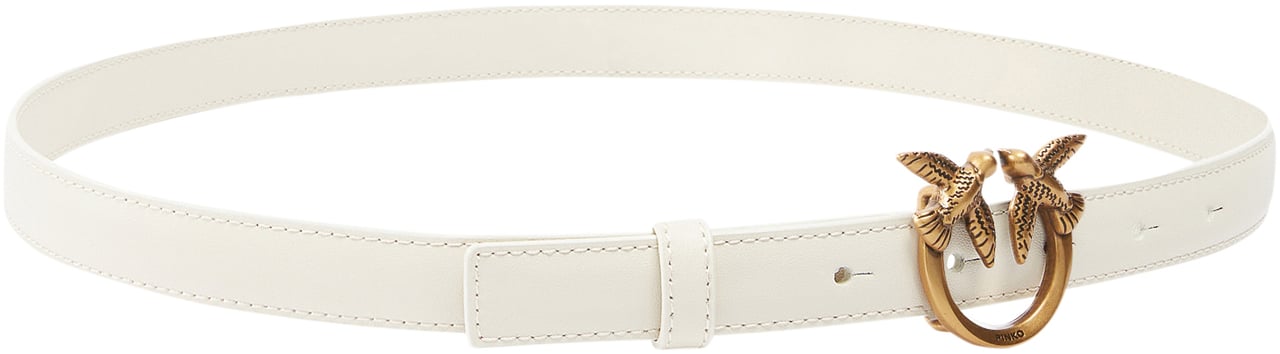 Pinko Belts Bianco Setaantique Gold Goud