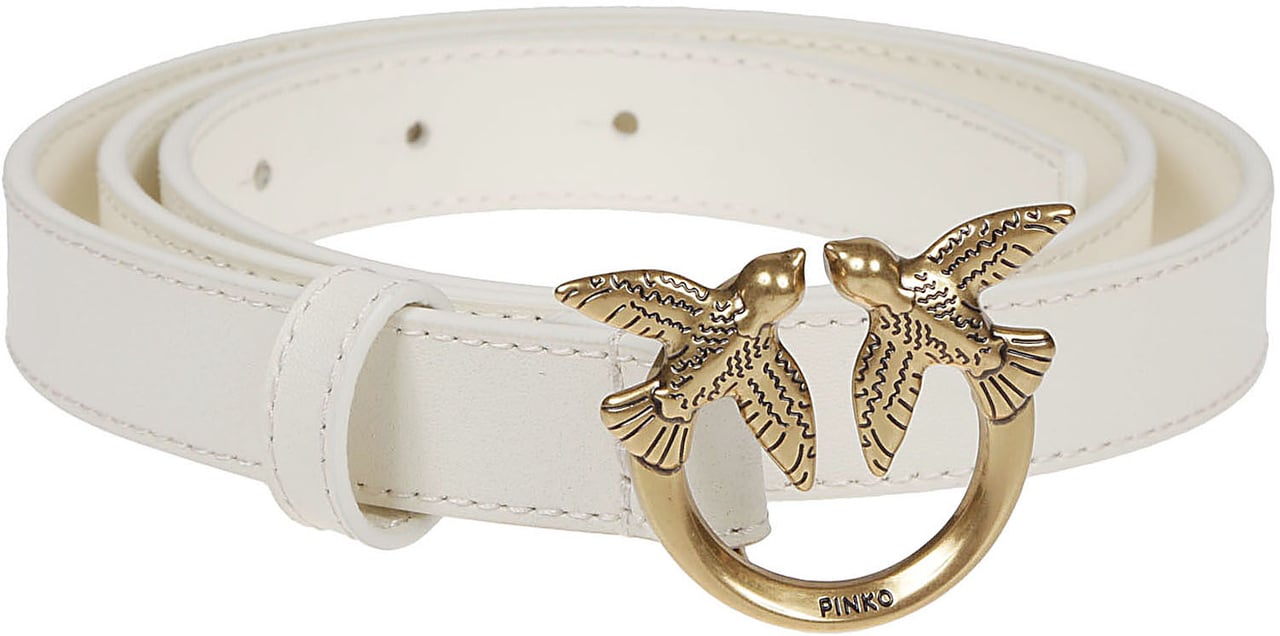 Pinko Love Berry Belt White Wit