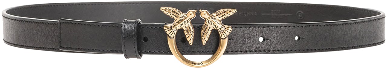 Pinko Belts Neroantique Gold Goud