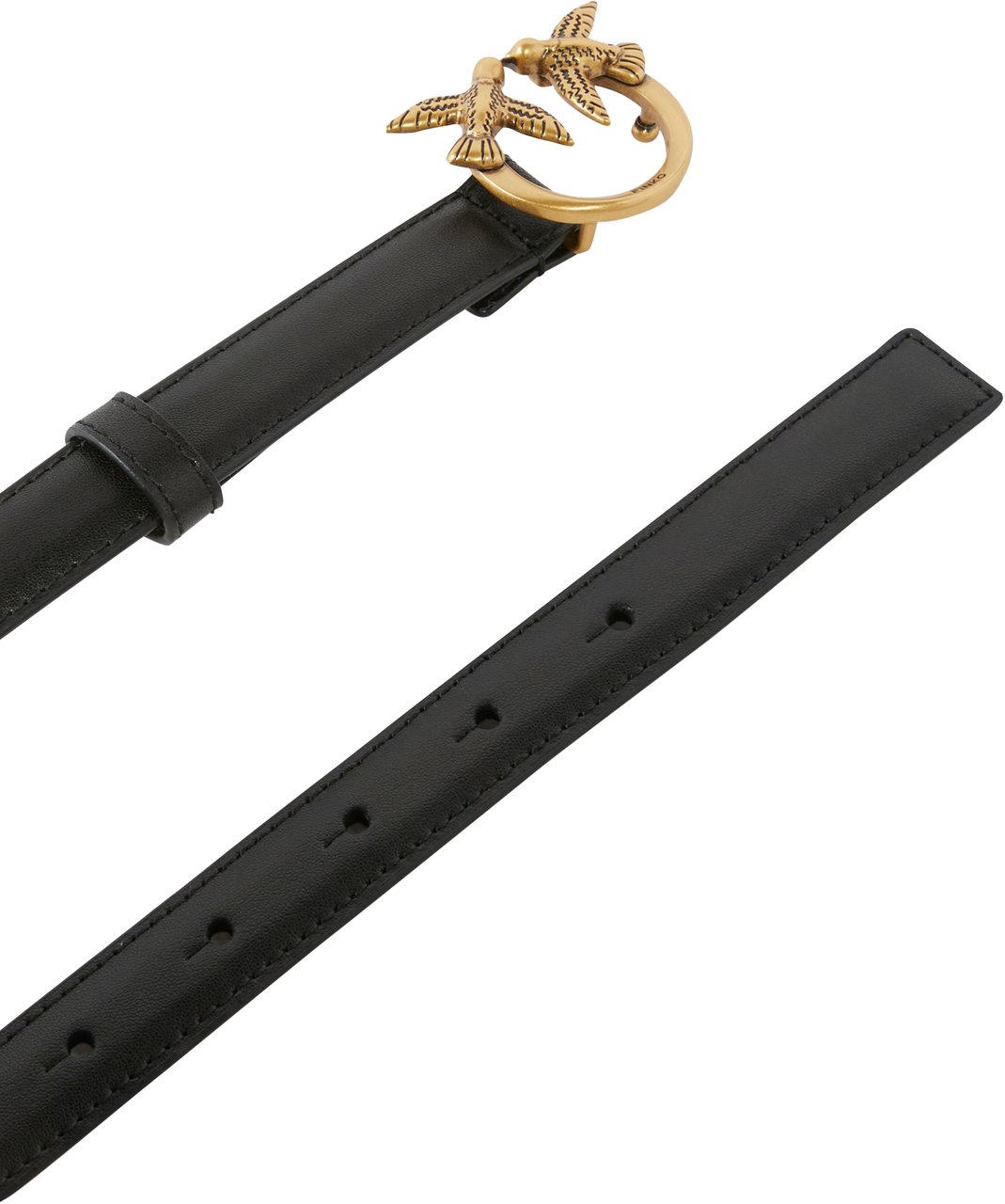 Pinko Belts Neroantique Gold Goud