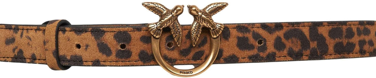 Pinko Belt with animal print Bruin