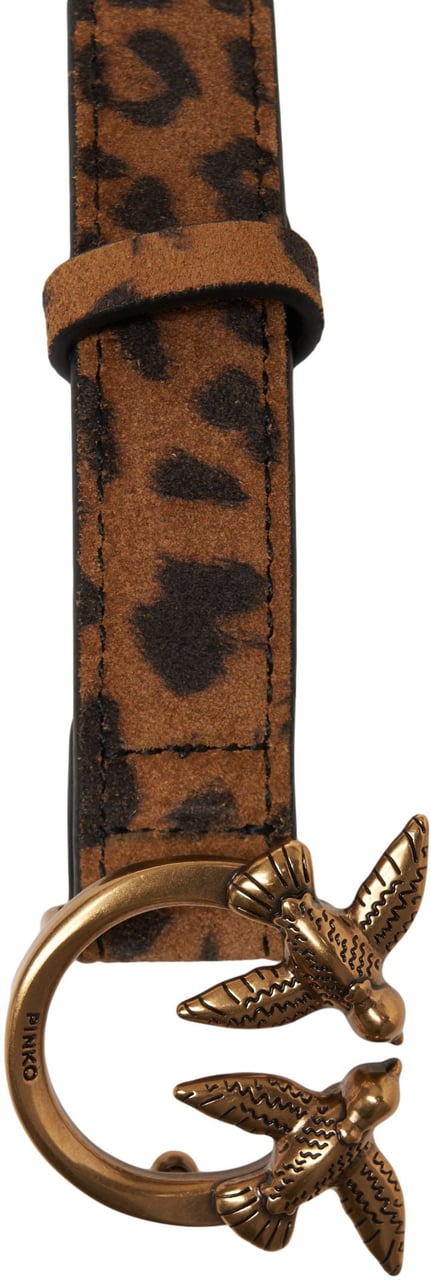 Pinko Belt with animal print Bruin