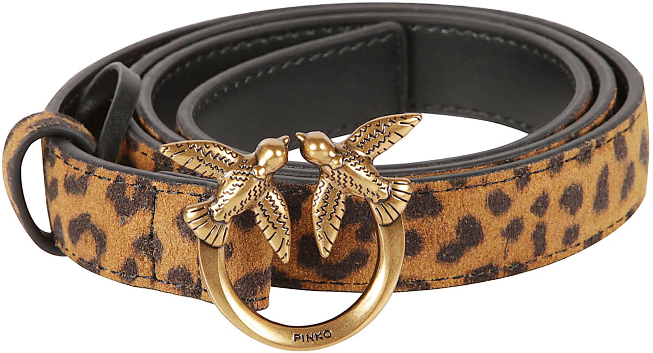 Pinko Love Berry Belt Brown Bruin