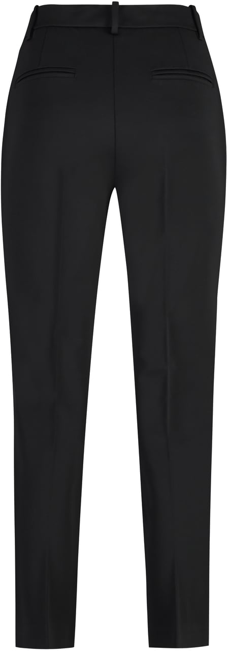 Pinko Bello stretch viscose trousers Zwart