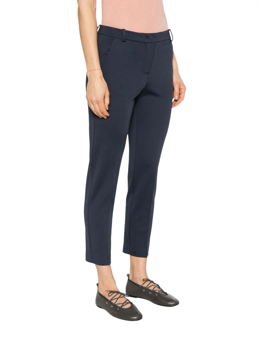 Pinko Trousers Blue Blauw