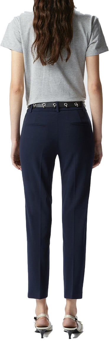 Pinko Trousers Blue Blauw