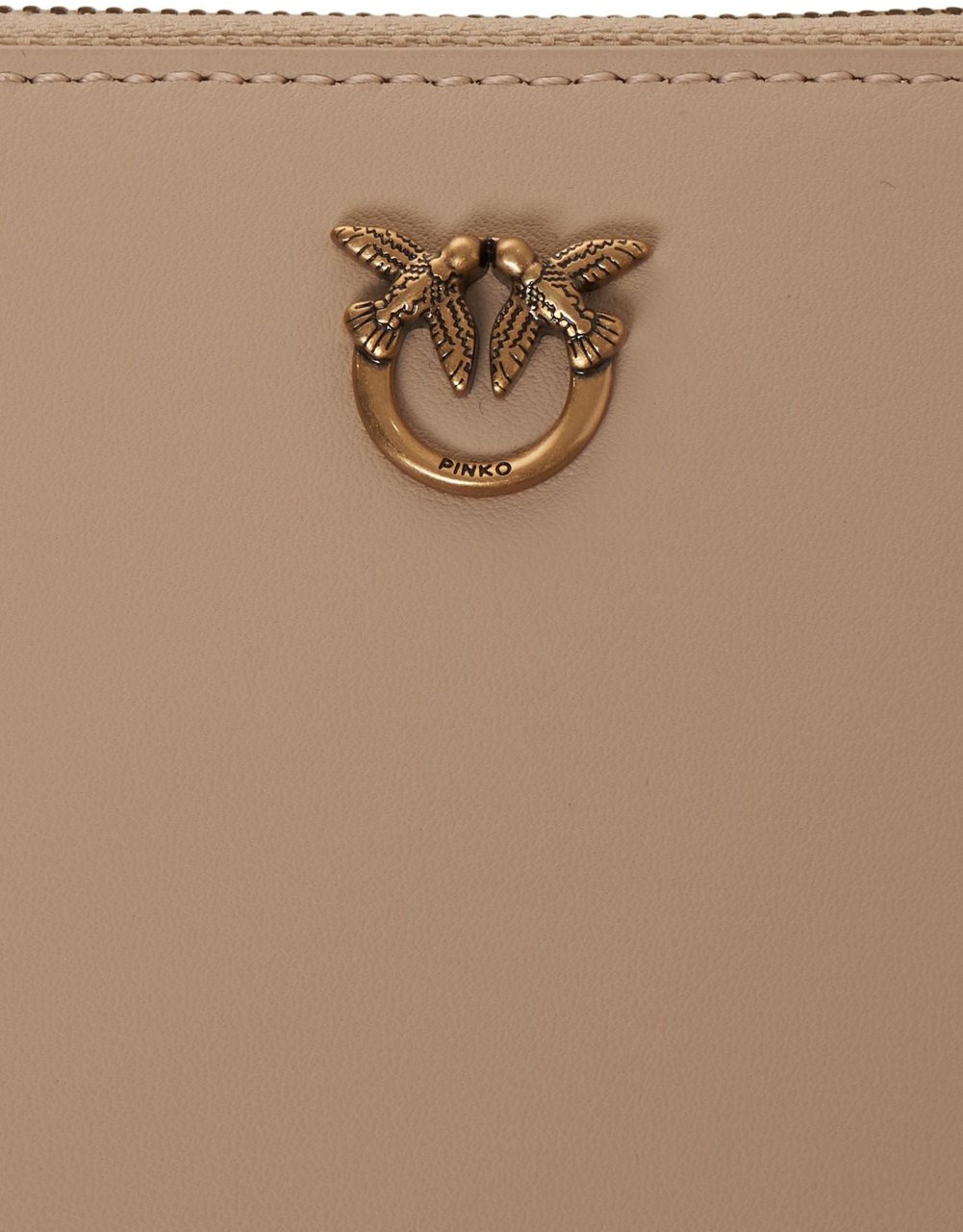 Pinko Wallet with logo Beige