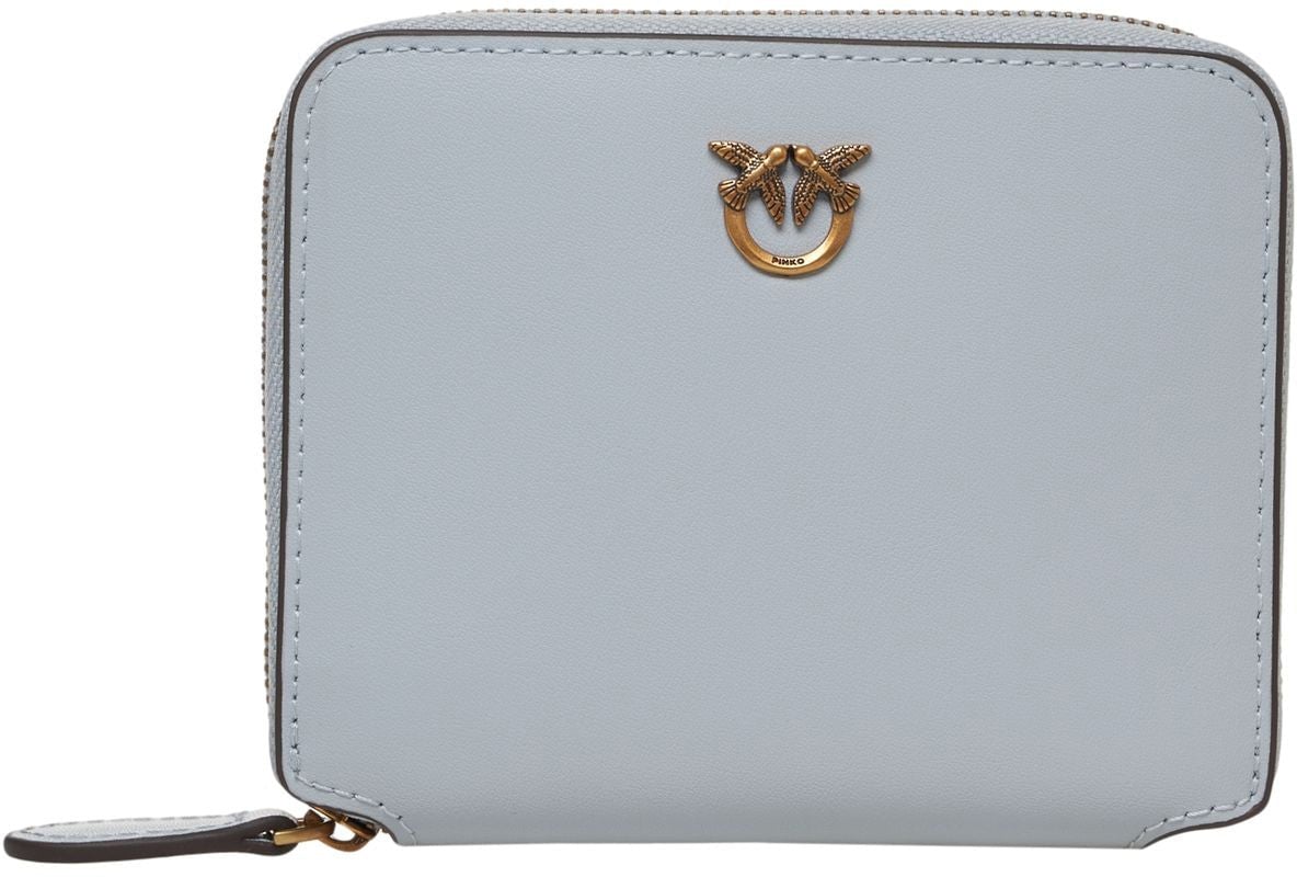 Pinko Wallet with logo Blauw