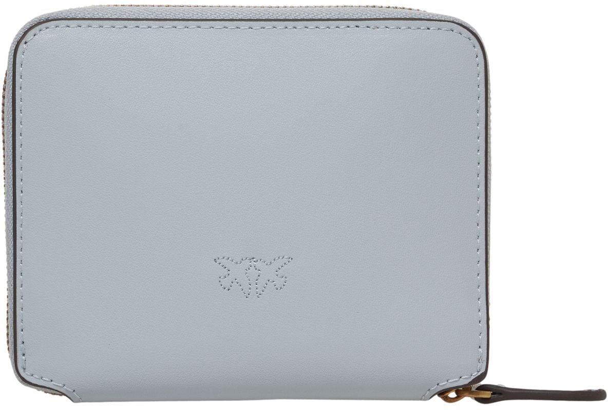 Pinko Wallet with logo Blauw