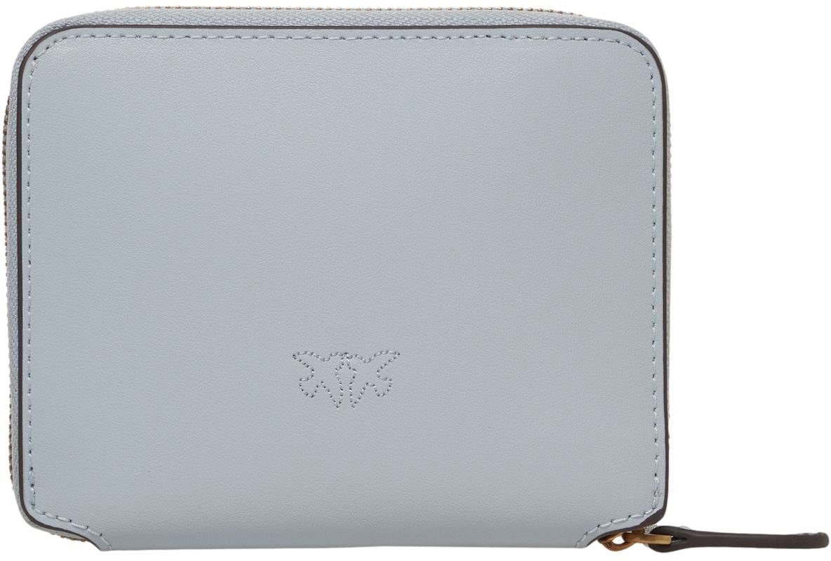Pinko Wallet with logo Blauw